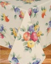 Water Flower Vinyl Tablecloth Flannel Backing, 52x70 Oblong(Rectangle)