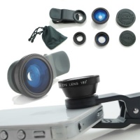 Camkix Universal 3 in 1 Camera Lens Kit for Smart phones (iphone, Galaxy, HTC, Motorola), Ipad, Ipod touch, Laptops / One Fish Eye Lens / One 2 in 1 Macro Lens and Wide Angle Lens / One Universal Clip / One Microfiber Carrying Bag with Retail packaging(Bl Camkix Universal 3 in 1 Camera Lens Kit for Smart phones (iphone, Galaxy, HTC, Motorola), Ipad, Ipod touch, Laptops / One Fish Eye Lens / One 2 in 1 Macro Lens and Wide Angle Lens / One Universal Clip / One Microfiber Carrying Bag with Retail packaging(Bl