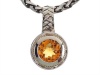 Balissima By Effy Collection Sterling Silver and 18k Yellow Gold Citrine Pendant Necklace