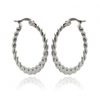 Stainless Steel Womens Braided Hoop Earrings , (Thickness: 1 mm and Measurement:20 mm , Includes a Gift Box & Special Pouch. Stainless Steel Womens Braided Hoop Earrings , (Thickness: 1 mm and Measurement:20 mm , Includes a Gift Box & Special Pouch.