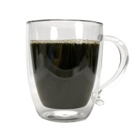 Primula Double Wall Borocilicate 16-Ounce Glass Coffee Mug