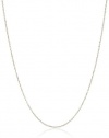 Duragold 14k Solid Gold Perfectina Chain Necklace (1.0mm)