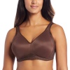 Playtex Women's 18 Hour Seamless Smoothing Wire Free Bra, Chocolate Brown, 36C