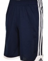 Adidas Boys Athletic Basketball Shorts (Small (8), Navy)