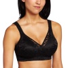 Playtex Women's 18 Hour Smooth N' Stylish Soft Cup Bra, Black, 36D