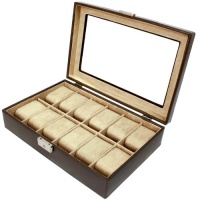 Tech Swiss TS2890BRNW Storage Case Watch Box Watch Case Tech Swiss TS2890BRNW Storage Case Watch Box Watch Case