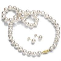 14k Yellow Gold 8-9mm White Hand-picked Genuine Cultured Freshwater Pearl Necklace 18 and Stud Earring Jewelry Set. 14k Yellow Gold 8-9mm White Hand-picked Genuine Cultured Freshwater Pearl Necklace 18 and Stud Earring Jewelry Set.