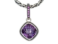 Balissima By Effy Collection Sterling Silver Amethyst and Pink Sapphire Pendant
