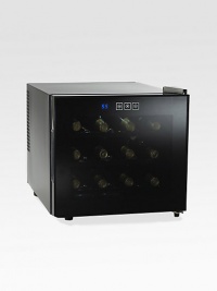 Easy access to perfectly stored wine has never been more stylish. Treat your reds, your whites and yourself to the new generation in wine storage with a revamped exterior touchscreen and reflective smoked-glass door. This silent cooling system has no moving parts and is CFC-free, for silent, enduring and environmentally-safe refrigeration for fine wines. Easy access to perfectly stored wine has never been more stylish. Treat your reds, your whites and yourself to the new generation in wine storage with a revamped exterior touchscreen and reflective smoked-glass door. This silent cooling system has no moving parts and is CFC-free, for silent, enduring and environmentally-safe refrigeration for fine wines.
