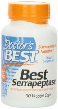Doctor's Best Best Serrapeptase (40, 000 Units), 90-Count