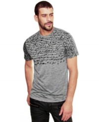 A cool print and a comfortable fit make this Marc Ecko Cut & Sew tee an instant favorite. A cool print and a comfortable fit make this Marc Ecko Cut & Sew tee an instant favorite.