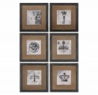 Uttermost Symbols Wall Art Set/6 Uttermost Symbols Wall Art Set/6