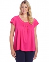 Hue Sleepwear Women's Plus-Size Short Sleeve Scoop Neck Tee