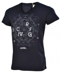 Diesel Men's T-Corryo-RS V-Neck T-Shirt-Black-XL Diesel Men's T-Corryo-RS V-Neck T-Shirt-Black-XL