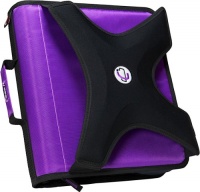Case-it X-Hugger 2-Inch Round Ring Zipper Binder with Book Holder on Front, Purple, X-351-PUR Case-it X-Hugger 2-Inch Round Ring Zipper Binder with Book Holder on Front, Purple, X-351-PUR