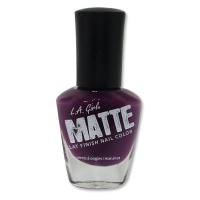 L.A. Girl Matte Flat Finish Nail Lacquer Polish Plum NL535 L.A. Girl Matte Flat Finish Nail Lacquer Polish Plum NL535