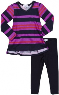 Splendid Tribeca Stripe L/S Tunic Set - Purple Orchid-2T Splendid Tribeca Stripe L/S Tunic Set - Purple Orchid-2T
