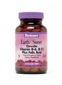 EarthSweet Vitamin B-6, B-12 & Folic Acid - 60 - Chewable EarthSweet Vitamin B-6, B-12 & Folic Acid - 60 - Chewable