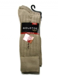 Gold Toe Men's Socks, Dress 4 Pack Paisley Stripe, Khaki Gold Toe Men's Socks, Dress 4 Pack Paisley Stripe, Khaki