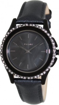 DKNY Brooklyn Black with Crystals Women's watch #NY8704