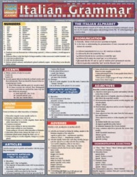 Italian Grammar (Quickstudy Reference Guides - Academic)