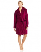 Nautica Sleepwear Women's Short Plush Robe