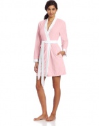 Dearfoams Women's  Terry Wrap Solid Robe