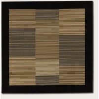 Couristan 0766/0601 Everest Hamptons/Multi Stripe-Black 7-Feet 10-Inch Square Rug Couristan 0766/0601 Everest Hamptons/Multi Stripe-Black 7-Feet 10-Inch Square Rug