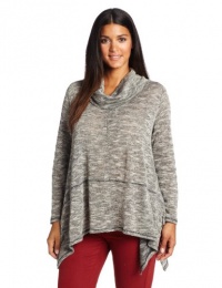 DKNY Jeans Women's Plus-Size Cowl Neck Top with Drapey DKNY Jeans Women's Plus-Size Cowl Neck Top with Drapey