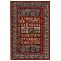 Couristan Timeless Treasures 4307/0300 Royal Kazak Area Rug - Burgundy