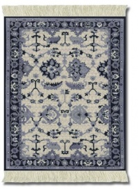 Lextra Indienne Colonial Williamsburg, 10.25 x 7.125 Inches, MouseRug, Navy, Light Blue and Cream, One (MWD-1)