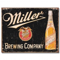 Miller Brewing Vintage Tin Sign , 16x12