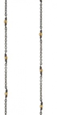 Mizuki 14k Oxidized Single Strand Earrings with Gold Beads Mizuki 14k Oxidized Single Strand Earrings with Gold Beads