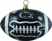 Penn State Nittany Lions Football Blown Glass Ornament Penn State Nittany Lions Football Blown Glass Ornament