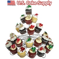 U.S. Cake Supply® Brand 41 Count Metal Cupcake Dessert Stand with 5 Tiers - Great for Holiday & Birthday Parties - Halloween - Thanksgiving - Christmas - 4th of July - Valentines Day - Saint Patricks Day - Use with Themed Wilton Cupcake Baking Cups U.S. Cake Supply® Brand 41 Count Metal Cupcake Dessert Stand with 5 Tiers - Great for Holiday & Birthday Parties - Halloween - Thanksgiving - Christmas - 4th of July - Valentines Day - Saint Patricks Day - Use with Themed Wilton Cupcake Baking Cups