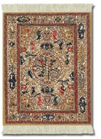 Lextra Dusty-Gold Ancient Oriental MouseRug, 10.25 x 7.125 Inches, Gold, Blue and Ivory, One (APC-1) Lextra Dusty-Gold Ancient Oriental MouseRug, 10.25 x 7.125 Inches, Gold, Blue and Ivory, One (APC-1)