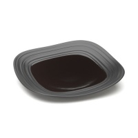 Mikasa Swirl Black Open Stock Soft Square Shaped Plate Mikasa Swirl Black Open Stock Soft Square Shaped Plate