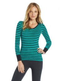 Calvin Klein Performance Women's Long Sleeve Tie Dye Stripe V-Neck Tee Calvin Klein Performance Women's Long Sleeve Tie Dye Stripe V-Neck Tee