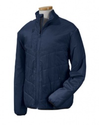Devon & Jones D797 Mens Mini Rip-Stop Polyfill Jacket - New Navy - XL Devon & Jones D797 Mens Mini Rip-Stop Polyfill Jacket - New Navy - XL
