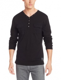 DKNY Jeans Men's Long Sleeve 1X1 Rib Overdyed Snap DKNY Jeans Men's Long Sleeve 1X1 Rib Overdyed Snap