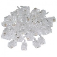 RJ22 4P/4C Connectors for Flat Cable (100 Pcs Per Bag) (31D0-440HD) -