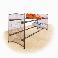 Lynk 146101 Expandable/Stackable Mesh Shoe Rack, Bronze Lynk 146101 Expandable/Stackable Mesh Shoe Rack, Bronze