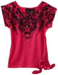Baby Phat - Kids Girls 7-16 Printed Tee, Hot Pink, Small Baby Phat - Kids Girls 7-16 Printed Tee, Hot Pink, Small