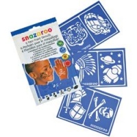 Snazaroo Face Paint Stencils - Boys Adventure, Set of 6 Snazaroo Face Paint Stencils - Boys Adventure, Set of 6