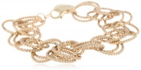 Betsey Johnson Classic Boost Gold Circle Link Bracelet, 7.5 Betsey Johnson Classic Boost Gold Circle Link Bracelet, 7.5