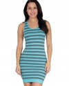 Comfortable Sleeveless Round Neck Ladies Beach Dress - Aqua