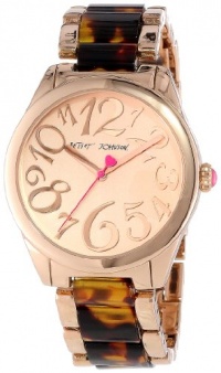 Betsey Johnson Women's BJ00105-09 Analog Tortoise Link Bracelet Watch Betsey Johnson Women's BJ00105-09 Analog Tortoise Link Bracelet Watch