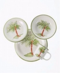 Gibson Palm Court Four Piece Handpainted Place Setting Gibson Palm Court Four Piece Handpainted Place Setting