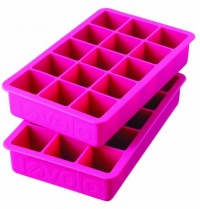 Tovolo Perfect Silicone Ice Cube Tray, Fuchsia, Set of 2 Tovolo Perfect Silicone Ice Cube Tray, Fuchsia, Set of 2
