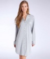 Notch Collar Sleepshirt Plus Size